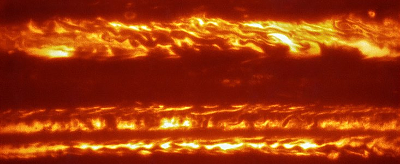 Jupiter vue par VISIR, instrument du VLT