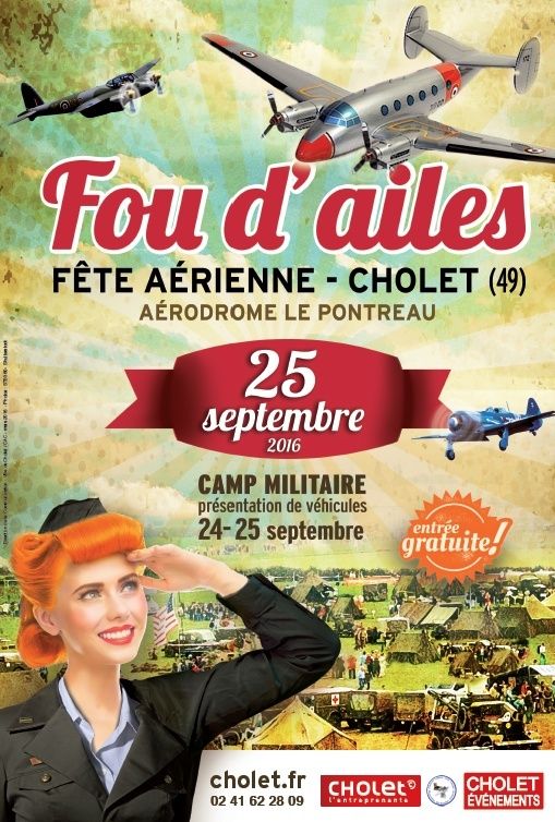 Fou d'Ailes 2016, Meeting Aerien aérodrome Cholet 2016, Meeting Aerien 2016, French Airshow 2016