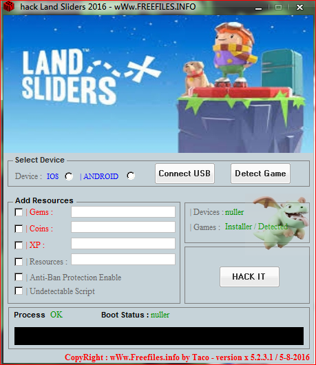 land sliders