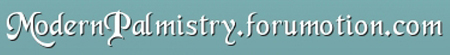Logo of the new 'Modern Palmistry' forum.