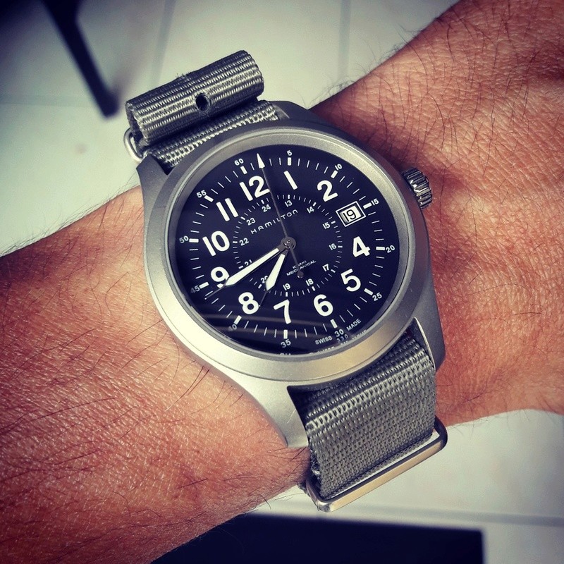 Hamilton khaki field mechanical 40mm sale