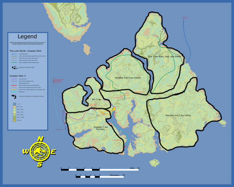 Isla Sorna Map 