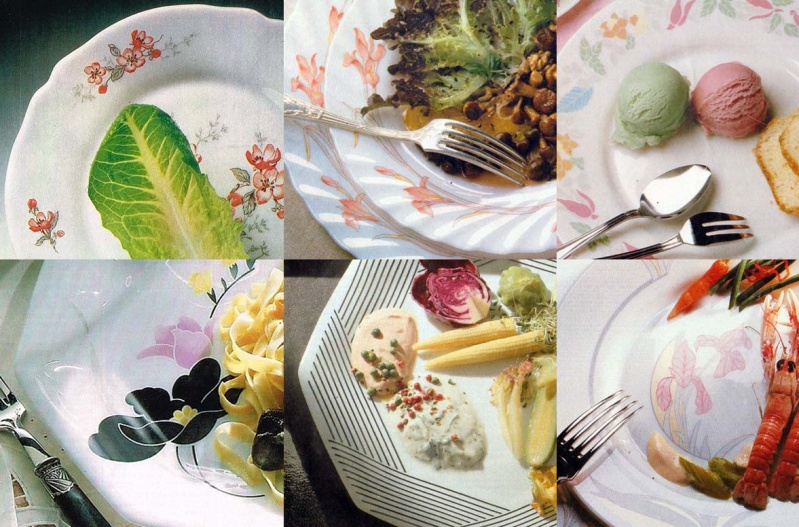 VINT' UP et REC' UP - Assiette plate « Fleurie » d' Arcopal