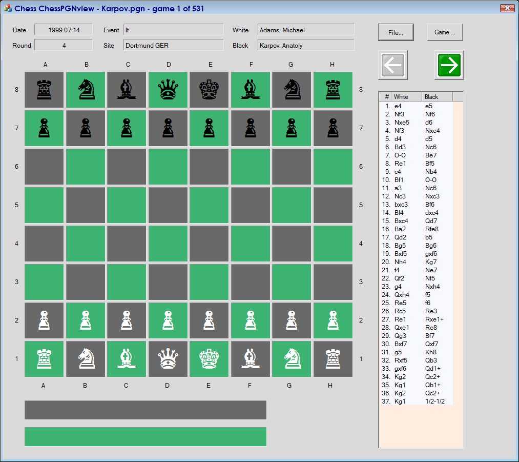 Chess PGN-Viewer (JavaScript) - CodeProject