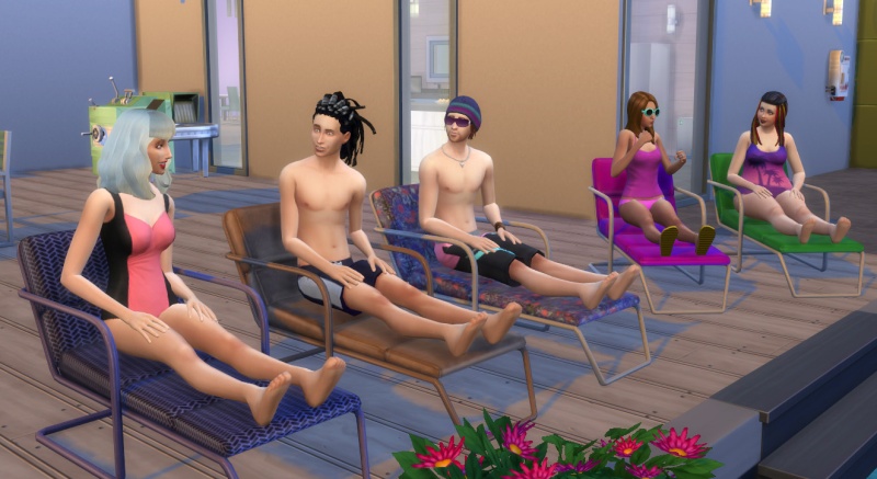 Une Poolparty pour nos Sims